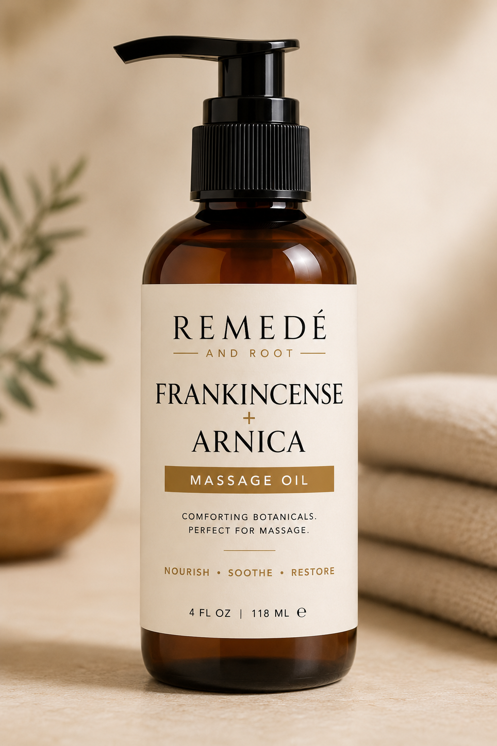 Frankincense + Arnica Massage Oil Remedé and Root