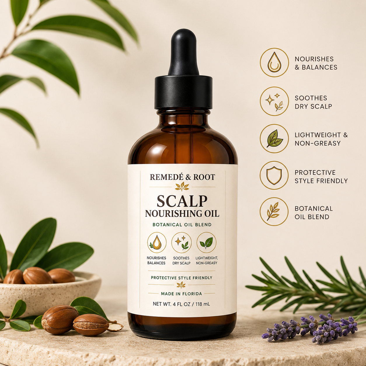 Scalp Nourishing Oil Remedé and Root
