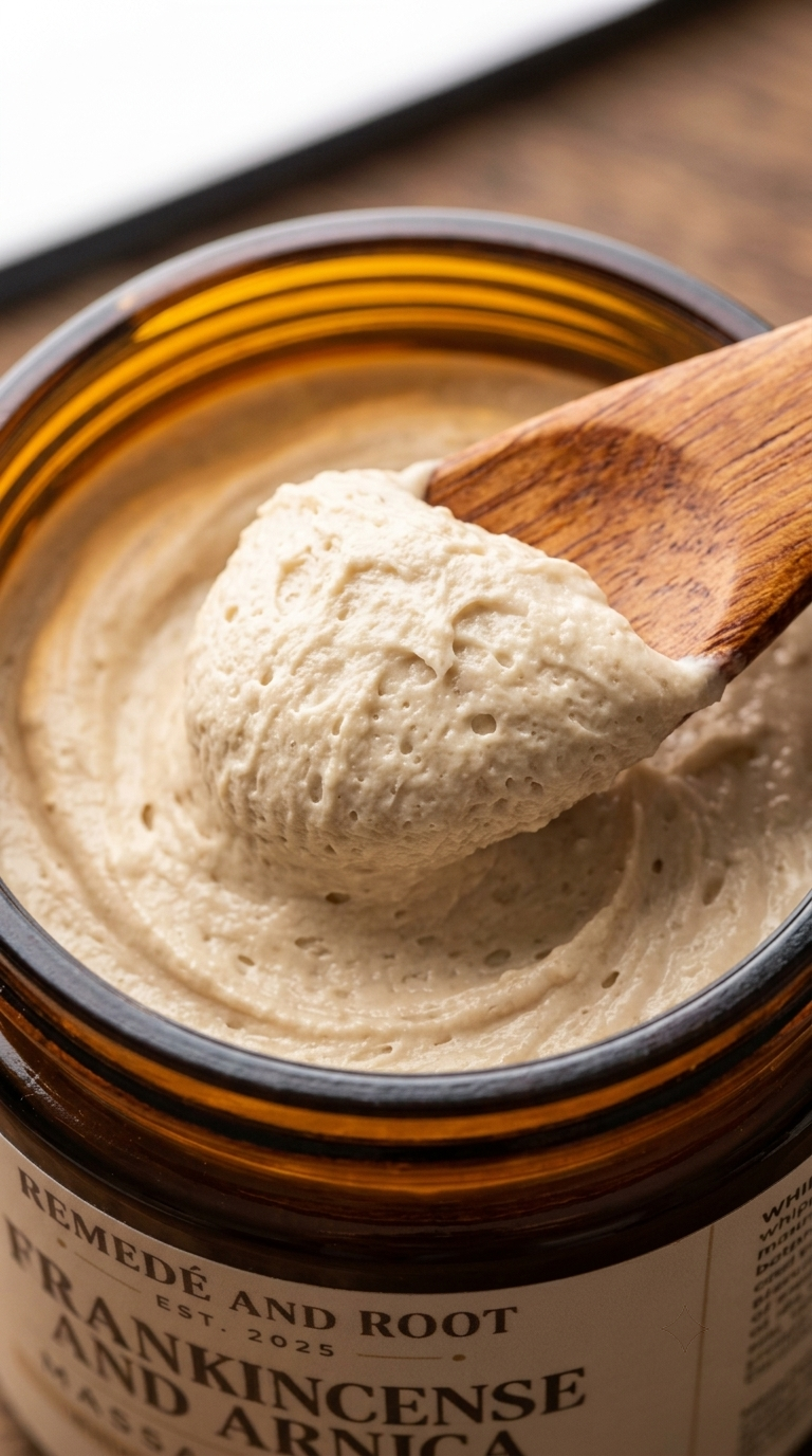 Frankincense + Arnica Soothing Massage Butter Remedé and Root